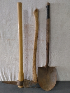 Pickaxe And Axe And Shovel