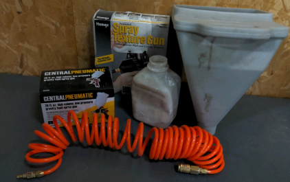 Paint/Texture Sprayers, Hoppers, Air Hose