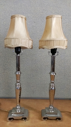 Pair of 25"H Table Lamps