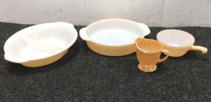 Fire king- serving dishes