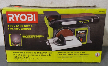 NEW! Ryobi 4" X 36" Belt & 6" Disc Sander