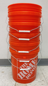 (5) Home Depot Buckets