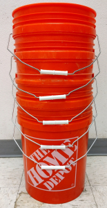 (5) Home Depot Buckets