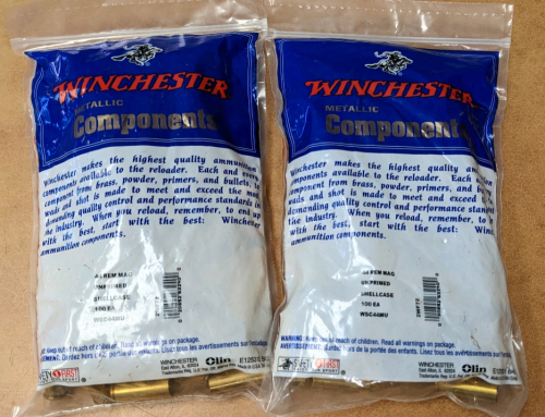 (2) Bags of Winchester .44 Rem Mag Unprimed Casings