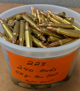 (240)rnds .223 Rem Soft Point Ammo