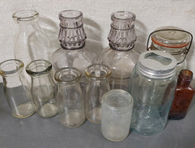 Vintage Glass Bottles/Mason Jars