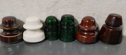 (36) Assorted Glass Insulators