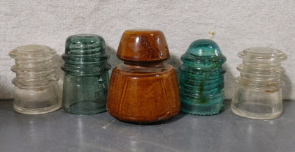 (30) Assorted Glass Insulators