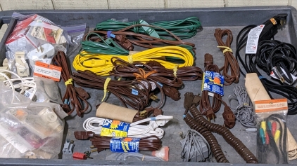 Extension Cords, Adapters, Assorted Electrical