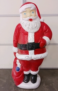 5 ft. H Plastic Santa Clause Decor