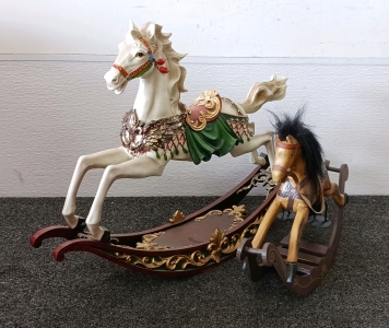 (2) Small Decorative Rocking Horses