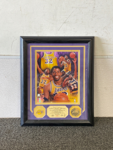 Framed Magic Johnson Collectors Wall Art #505/ 2002