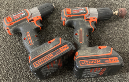 (2) Lithium 20V Drills