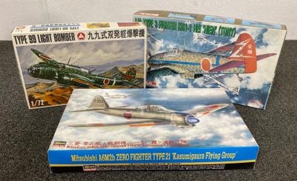 (3) Airplane Model Kits