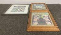 Collection of Collectible Framed Stamps