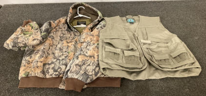 2XL Coat And Large Sportsman Vest