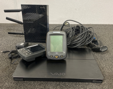 Assorted Electronics Including Netgear Wifi Extender, Laptop, Cables and More