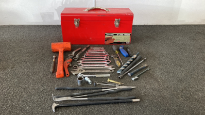 Voyager 21” Steel Toolbox With Assorted Tools