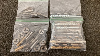 Assorted Drill Bits, Dies, And More