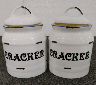 2 Cookie/Cracker Jars