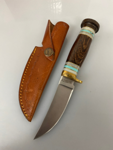Marbles Fixed Blade Hunting Knife with Leather Sheath