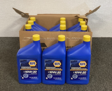 NAPA 10W-30 Motor Oil, set of (12)