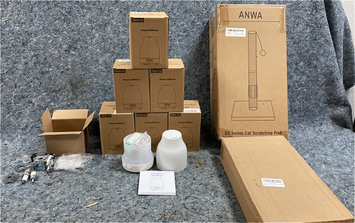 (6) Dukya Aroma Diffuser-ANWA 32in Cat Scratching Post And More