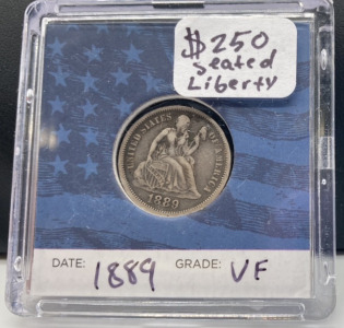 1889 Seated Liberty Dime