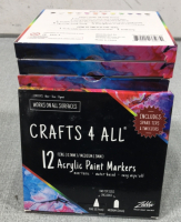 (12) Pack of 12 Acrylic Paint Markers