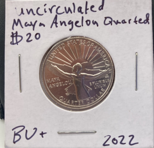 2022 Uncirculated Maya Angelon Quarter