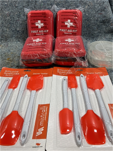 (4) First Aid Kits- (2)Tape Rolls-(2)Packs of Spatulas