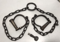Iron Leg Shackles w/ Chain and Keys