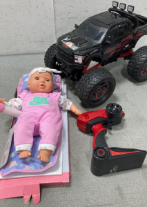 New Bright Ford Raptor RC Truck and Dream Baby Doll