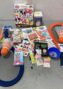 Mickey Mouse Finger Paint Kit, Baby&rsquo;s Soothing Projector, Nerf Wrackets and more