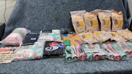 (2) Pillow Covers, (8) Baby Shampoo Hats, (4) Plant Watering Spikes and more