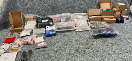 Beauty Supplies, (10) Back Massagers, (3) Packs of Hair Claw Clips and more