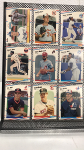 (18) Fleer Baseball Cards… Jeff Ballard, Wade Boggs, Tim Burke, Steve Bedrosian + others