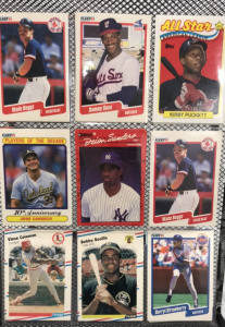 (18) Fleer Baseball Cards… Wade Boggs, Chris Bosio, Tom Brunansky, Sammy Sosa, Bobby Bonilla + others