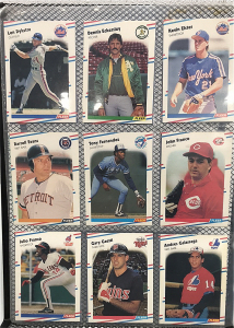 (18) Fleer Baseball Cards&hellip; David Cone, Alvin Davis, Eric Davis, Len Dykstra, Dennis Eckersly+ others