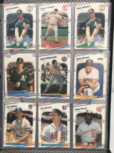 (18) Fleer Baseball Cards&hellip; Mark McGuire, Roger Clemens, Kevin Mitchell, Mike Pagliarulo + others