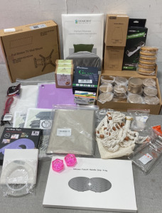 Full Motion TV Wall Mount,Dual Charging Dock, Aroma Diffusers, Rose Gold Candle Tins, Screen Protectors and More