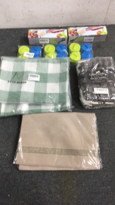 (2) Ice Cream Scoops, Kitchen Towel Pack, (3) Soda Can Covers And More