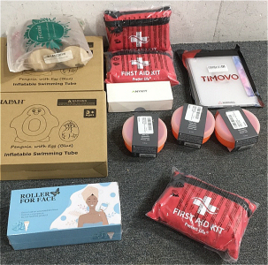 (3) First Aid Kits, (3) Silicone Snack Bowls, Roller For Face and More