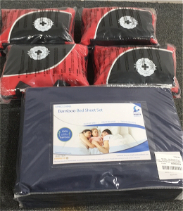(4) First Aid Kits, Bamboo Bed Sheet Set