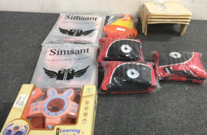 (2) Simsant Tapestries, (3) First Aid Kits, Shoe Slots And More