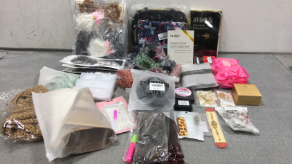 Hair Clips, Heatless Curlers, Magnetic Eyelashes Kit, Various Jewelry, Extensions, Animal Ears, Gel Nail Polish, Summer Hats, Blue Light Glasses, Elastic Hair Ties