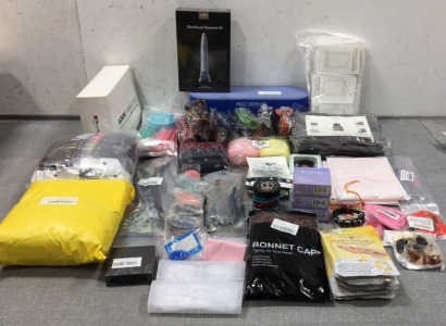 Women&rsquo;s Beauty Items: Makeup Brushes, Hot Air Hair Brush, (2) Toiletry Travel Bags, (3) Wigs, hair Clips, Bluelight Glasses, Harry Potter Makeup Brushes, Lip Gloss Applicators and more
