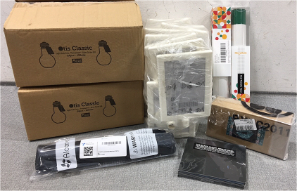 (2) Box of 24 Lightbulb Jars, Pack of (20) 4x6 Picture Frames, Thank you Business Cards, (2) Rolls of Heat Transfer Vinyl, Large Gaming Mousepad, Metallica The Black Album