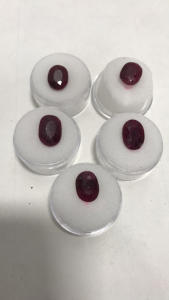 (5) Madagascar Cut And Faceted Rubies, 4.9, 6.8, 7.2, 7.5, 9.55
