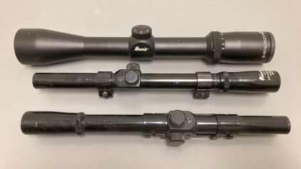 (3) Rifle Scopes